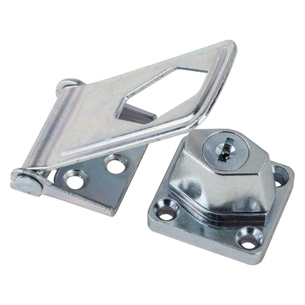 National Hardware Zinc-Plated Steel 3.5 in. L Keyed Hasp Lock N102-806